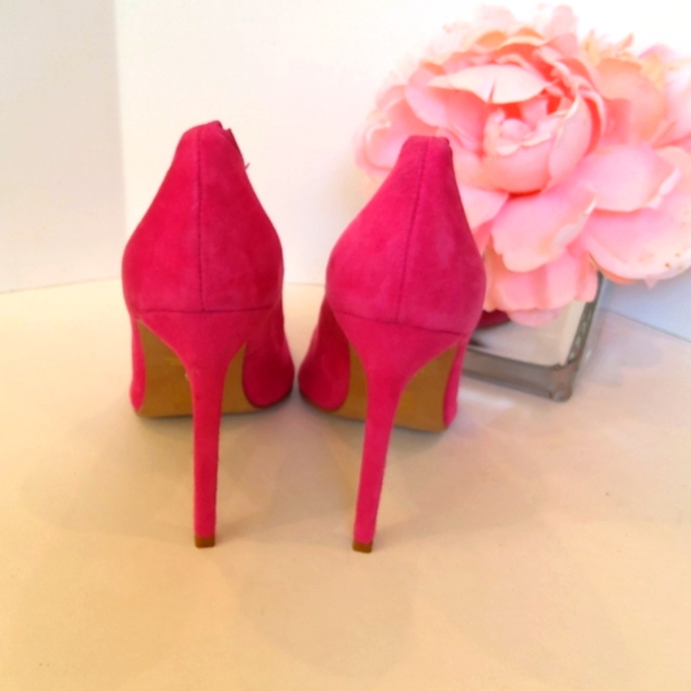Jeffrey Campbell hot pink high heels pumps shoes - Picture 5 of 13